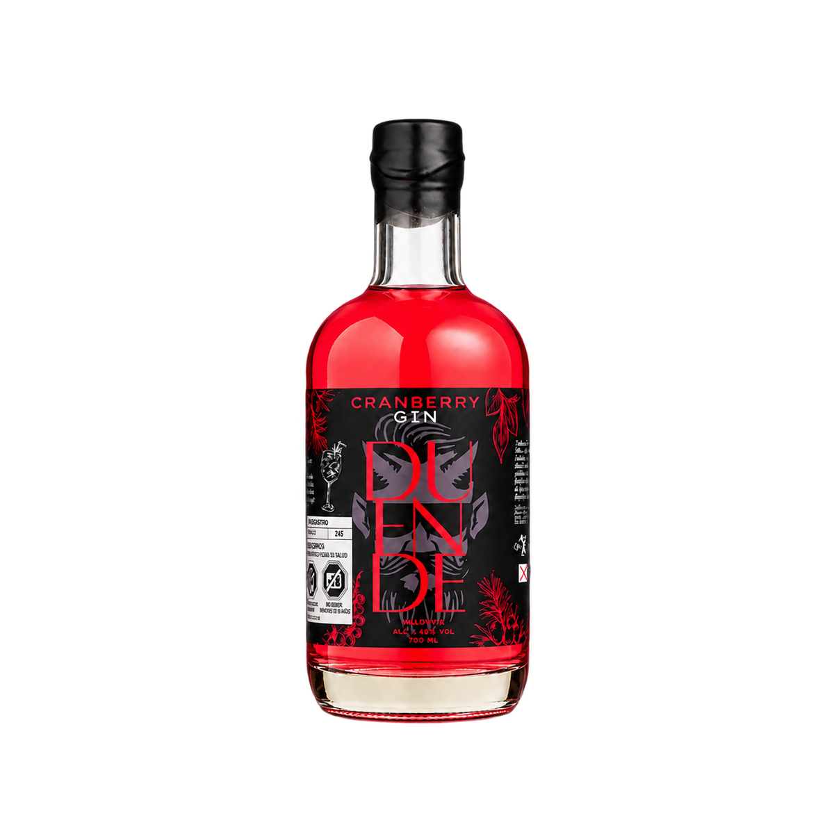 Duende Ft Barbudo - Gin Cranberry 700 ml
